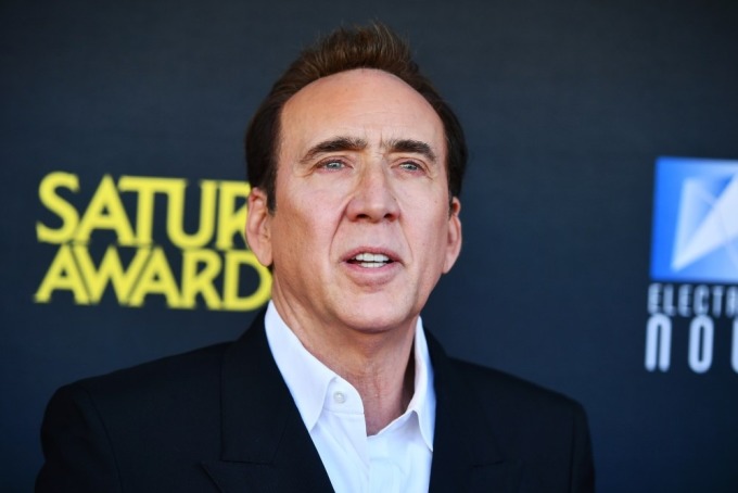 Diễn viên Nicolas Cage, 61 tuổi, tại lễ trao giải Saturn Awards ngày 2/2. Ảnh: Variety