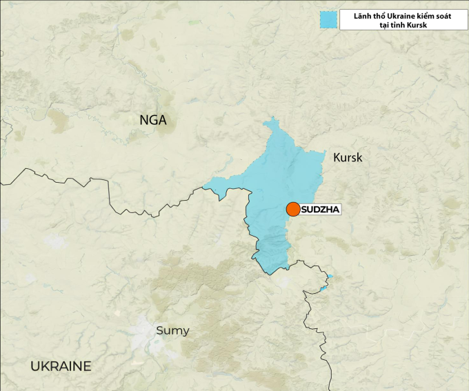 Vị trí tỉnh Kursk của Nga và tỉnh Sumy của Ukraine. Đồ họa: Al Jazeera