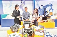 Các doanh nghiệp cơ khí trưng bày sản phẩm tại showroom Trung tâm Xúc tiến thương mại và Đầu tư Thành phố Hồ Chí Minh.