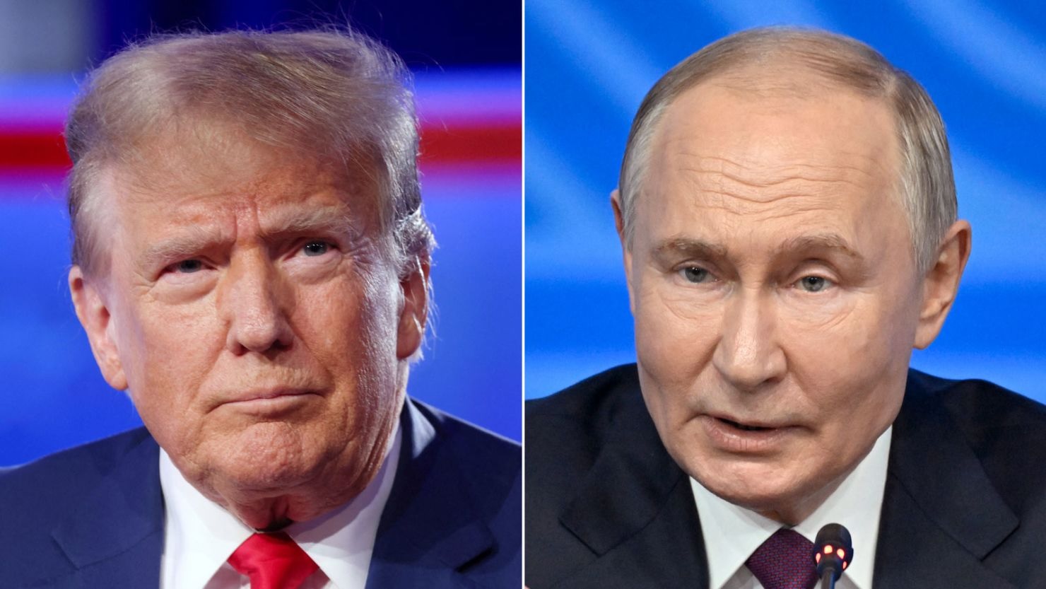 Tổng thống Mỹ Donald Trump và Tổng thống Nga Vladimir Putin. Ảnh: CNN