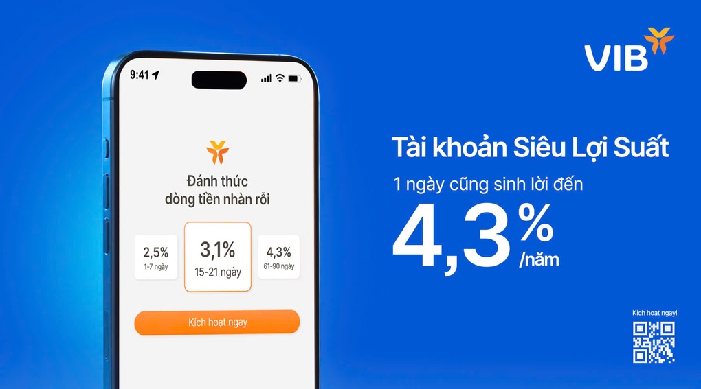 VIB ra mắt tài khoản Siêu lợi suất giúp tối ưu giá trị tiền nhàn rỗi - 1