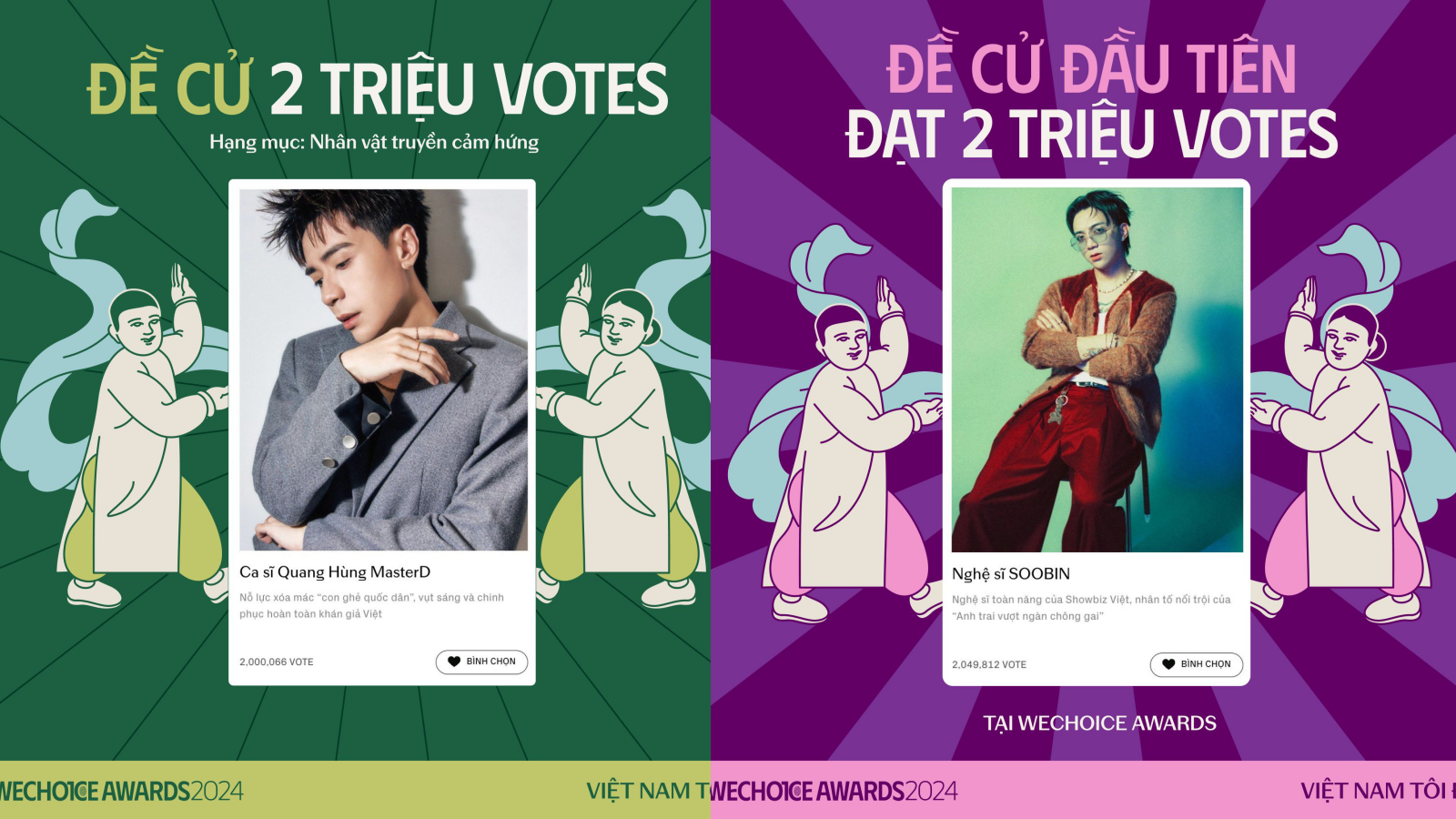 Xuất hiện 2 đề cử đầu tiên cán mốc 2 triệu vote, chạm thành tích chưa từng có ở WeChoice Awards!- Ảnh 1.