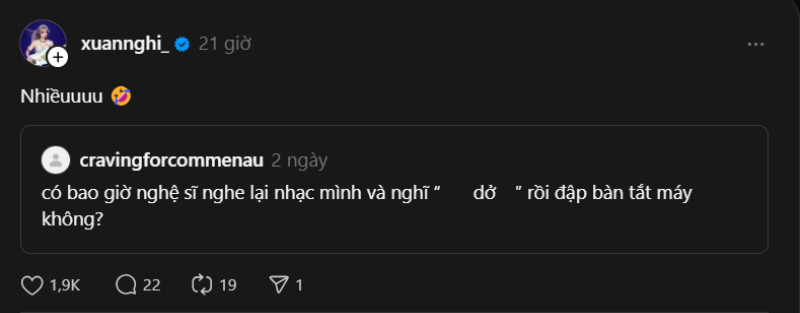 1 Chị Đẹp thừa nhận thấy "quá dở" khi nghe lại nhạc của mình, đáp 3 chữ "cảm lạnh" vì fan đòi remix lại hit cũ - Ảnh 3.