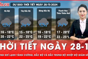 Thời tiết ngày 28-11: Không khí lạnh tăng cường, Bắc Bộ và Bắc Trung Bộ nhiệt độ giảm sâu