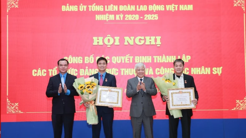 Thành lập các tổ chức Đảng trực thuộc Đảng ủy Tổng Liên đoàn Lao động Việt Nam ảnh 2