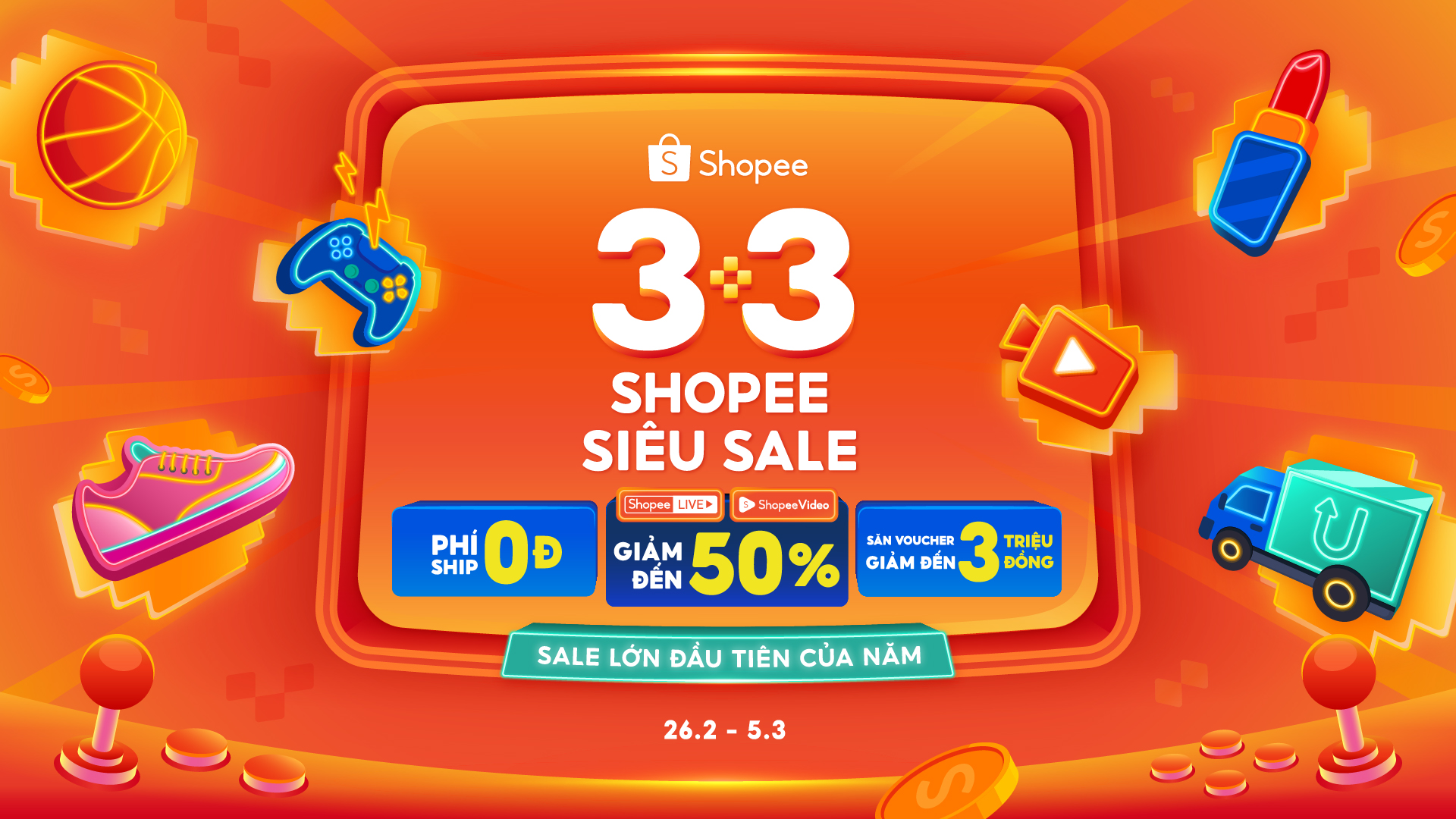 Khám phá chuỗi ưu đãi khủng tại 3.3 sale lớn đầu tiên của năm tại a hrefhttps://shopee.vn/m/3-3 target_blankhttps://shopee.vn/m/3-3/a!