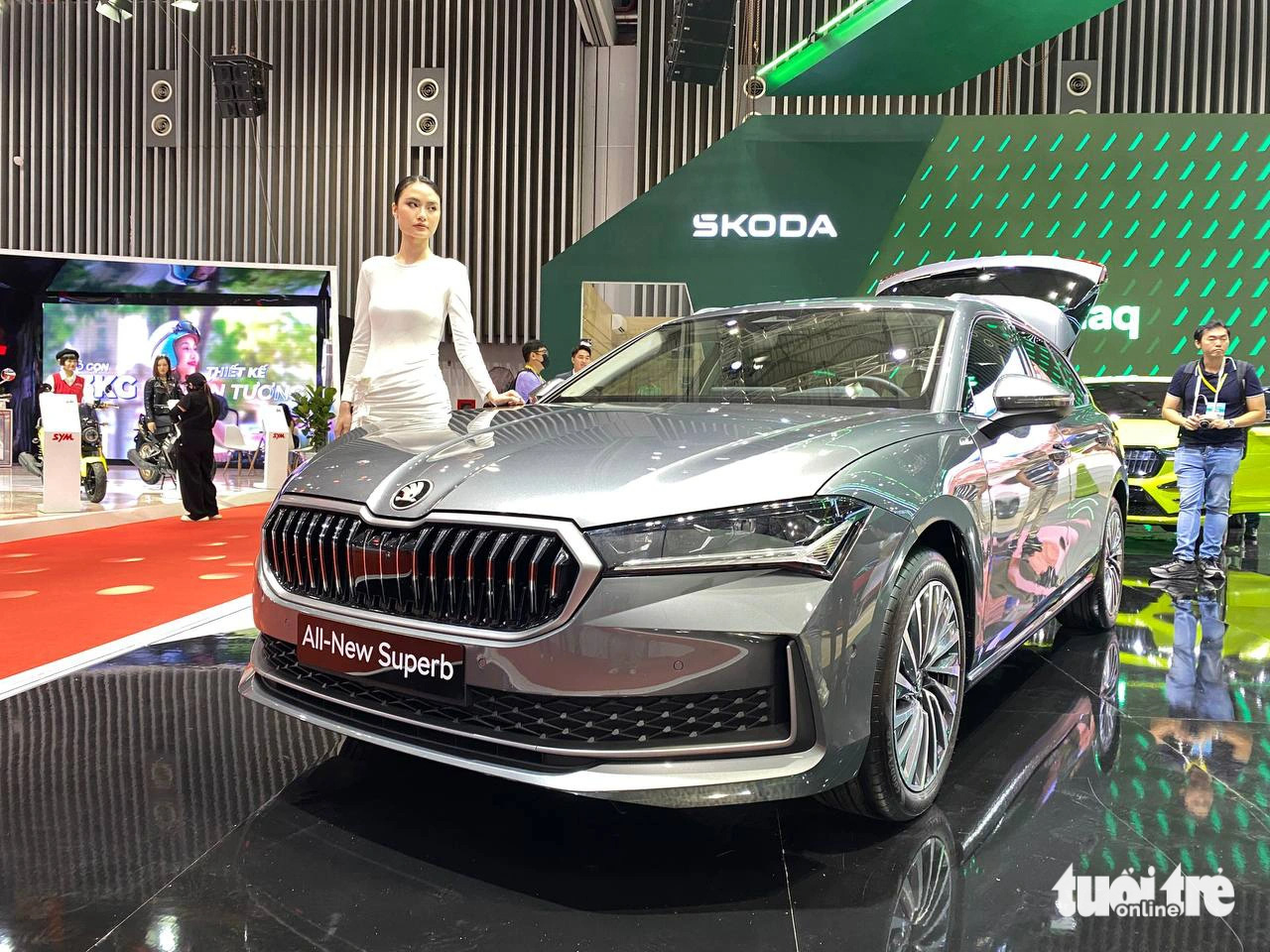 Skoda tung nhiều xe mới nhất ở Vietnam Motor Show 2024, có cả xe điện, chưa công bố giá bán - Ảnh 16.