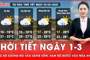 Dự báo thời tiết ngày 1-3: Bắc Bộ có sương mù vào sáng sớm, Nam Bộ bước vào mùa khô