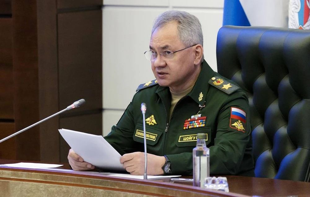 Bộ trưởng Quốc phòng Nga Sergei Shoigu. Ảnh: TASS