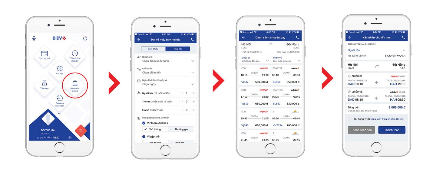 Đặt vé máy bay qua ứng dụng ngân hàng - tiện ích đắc lực mùa du lịch - Ảnh 3.