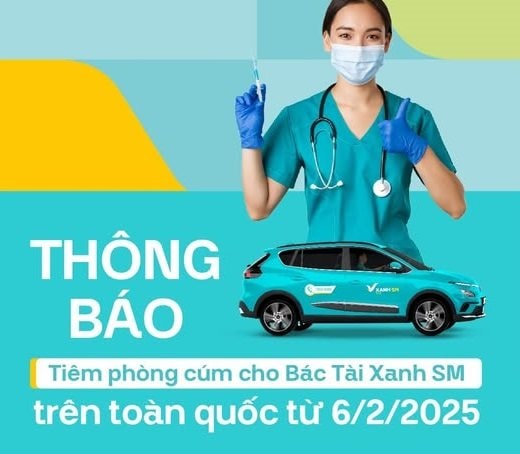 Hãng taxi điện của ông Phạm Nhật Vượng tiêm phòng cúm miễn phí cho toàn bộ tài xế, Hà Nội là nơi đầu tiên- Ảnh 2.