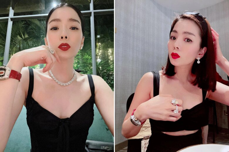 Nữ ca sĩ mệnh danh là bà trùm kim cương của showbiz Việt.