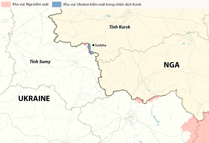 Vị trí tỉnh Sumy của Ukraine. Đồ họa: RYV