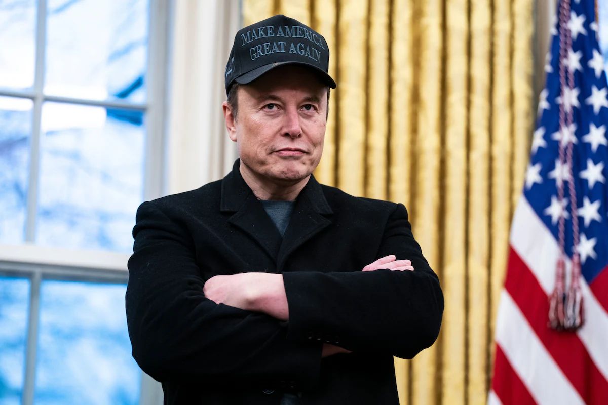 E:\00.NLĐO\Elon Musk speaks with President Donald Trump and reporters in the Oval Office on Feb. 11 (Washington Post).jpg