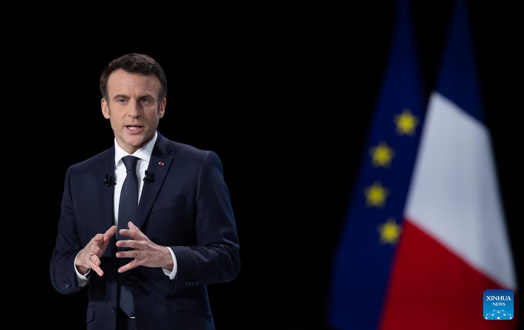 Tổng thống Pháp Emmanuel Macron. Ảnh: Tân Hoa Xã