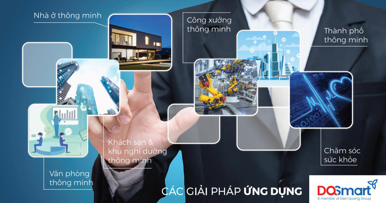 Giải pháp thông minh của DQSmart hiện được ứng dụng tại nhiều dự án Bất động sản, khách sạn resort, nhà máy, khu công nghiệp, y tế, giáo dục, giao thông, nhà ở, giúp kiến tạo cuộc sống thông minh