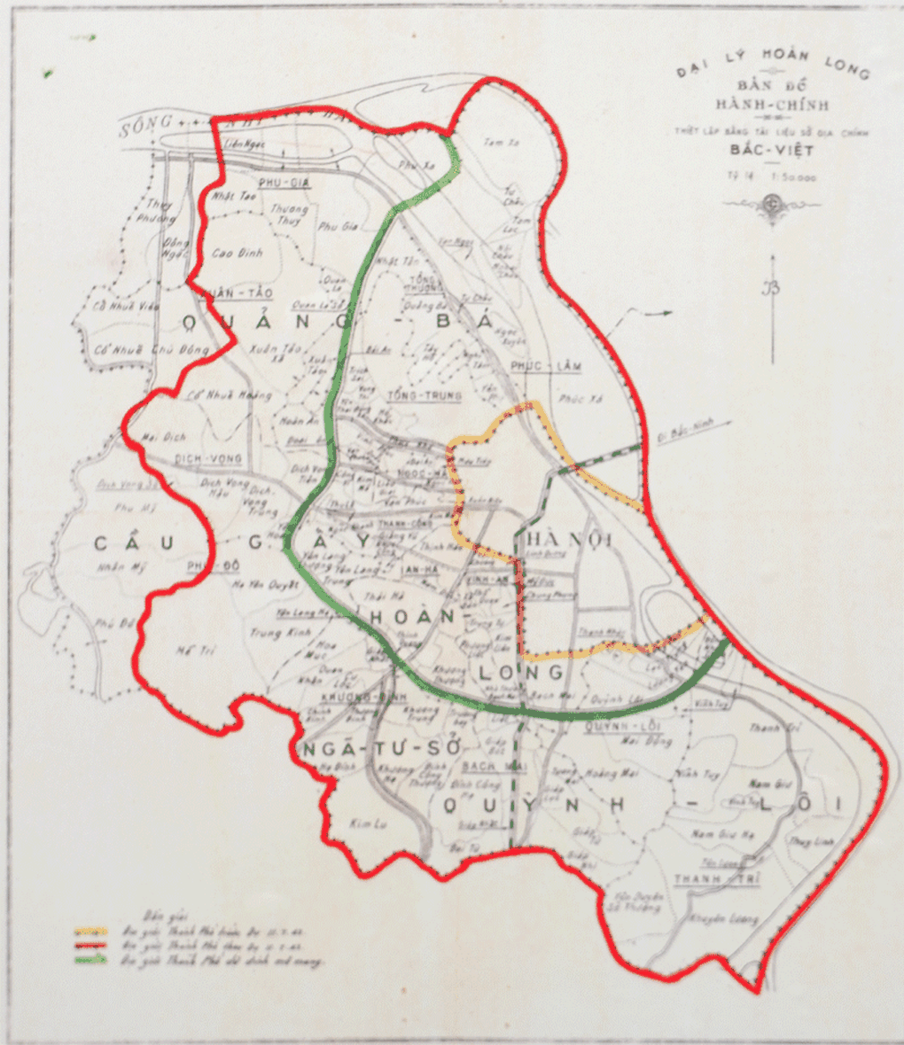 Những lần điều chỉnh địa giới hành chính của Hà Nội - 1