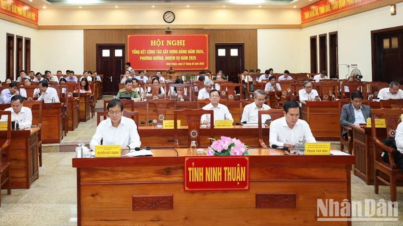 Ninh Thuận triển khai nhiệm vụ công tác xây dựng Đảng năm 2025 ảnh 1