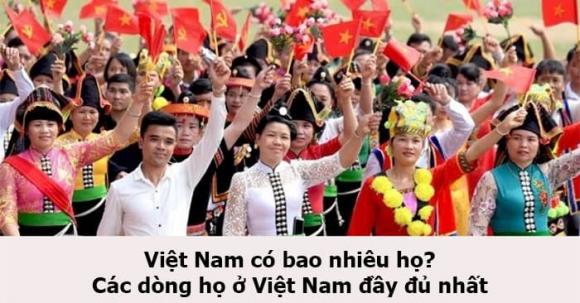 Việt nam có bao nhiêu họ, 3 cái tên bị cấm khai sinh ở việt nam