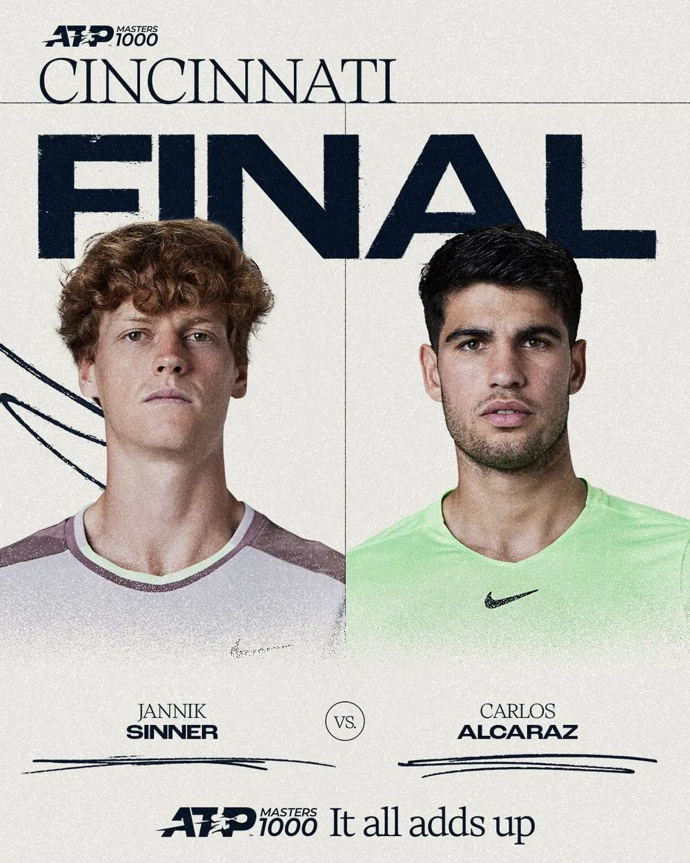Sinner và Alcaraz tranh vương ở trận chung kết Cincinnati Open 2025. chung kết Cincinnati Open 2025