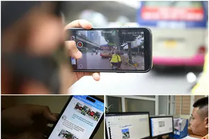 Hà Nội tích hợp tiếp nhận phản ánh vi phạm giao thông qua ứng dụng iHanoi 