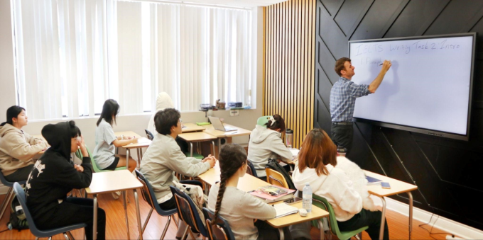 Hình ảnh lớp học tại trường Trung học TIA 2017. Ảnh: Toronto International Academy