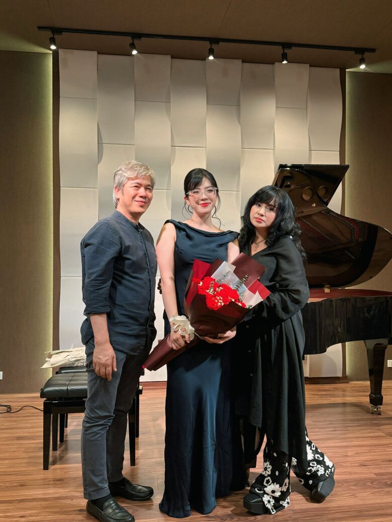 Thanh Lam đến ủng hộ buổi biểu diễn của con gái bác sĩ Tiến Hùng hồi tháng 6/2025.