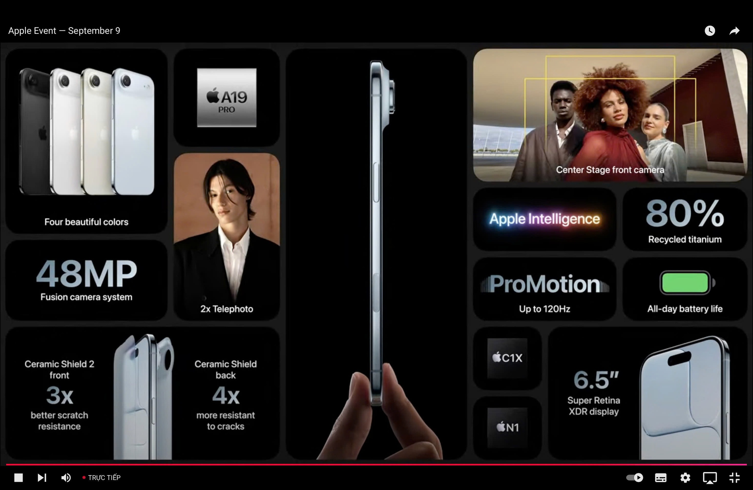 Ra mắt iPhone 17 Pro "mạnh nhất từ trước đến nay", giá từ 1.099 USD 6 Ra mắt iPhone 17, CEO Apple Tim Cook nói