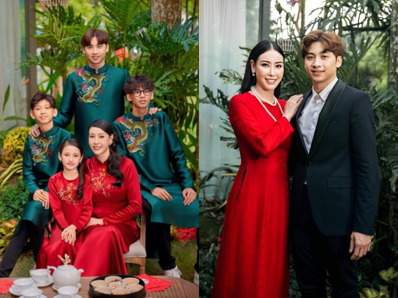 "Bánh đúc có xương" của Vbiz: Diva Mỹ Linh khoe con riêng lai Đức của chồng, 3 nàng hậu là mẹ kế dịu dàng 7 Huỳnh Nhật Minh - con riêng của đại gia Huỳnh Trung Nam có quan hệ thân thiết với mẹ kế.