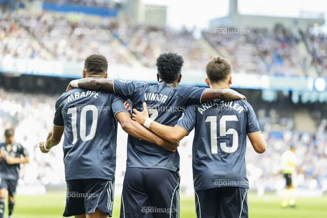 Mbappe và các đồng đội Real Madrid là ứng cử viên nặng ký cho ngôi vô địch châu Âu. Ảnh: EPA. di-tim-nha-vo-dich-uefa-champions-league-2025-2026 (2).jpg