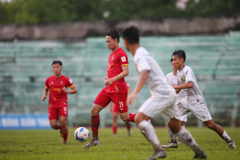 Long An là một đối thủ khó chịu của Quy Nhơn United. Ảnh: CCT. Cúp Quốc gia