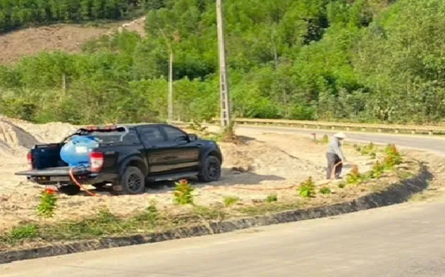 Tại đoạn đường vợ gặp nạn, ông Dũng đã trồng 1.000 cây hoa hồng 1000042516.jpg