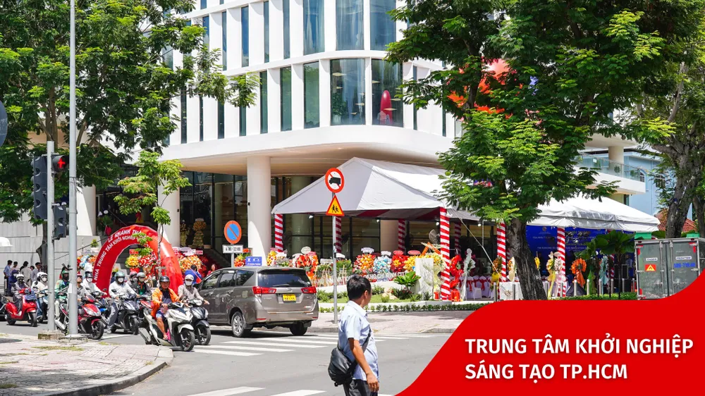 Trung tâm Khởi nghiệp Sáng tạo TP.HCM tọa lạc tại số 123 Trương Định, phường Xuân Hòa, TP.HCM. Ảnh: MINH HOÀNG Trung tâm Khởi nghiệp Sáng tạo TP.HCM tọa lạc tại số 123 Trương Định, phường Xuân Hòa, TP.HCM. Ảnh: MINH HOÀNG