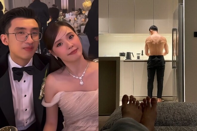 Midu khoe ông xã nam tính, sở hữu cơ bắp khiến nhiều người trầm trồ.