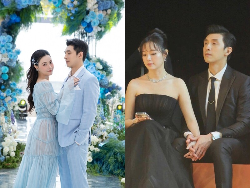 Minh Đạt luôn khẳng định chủ quyền khi ở bên cạnh vợ.