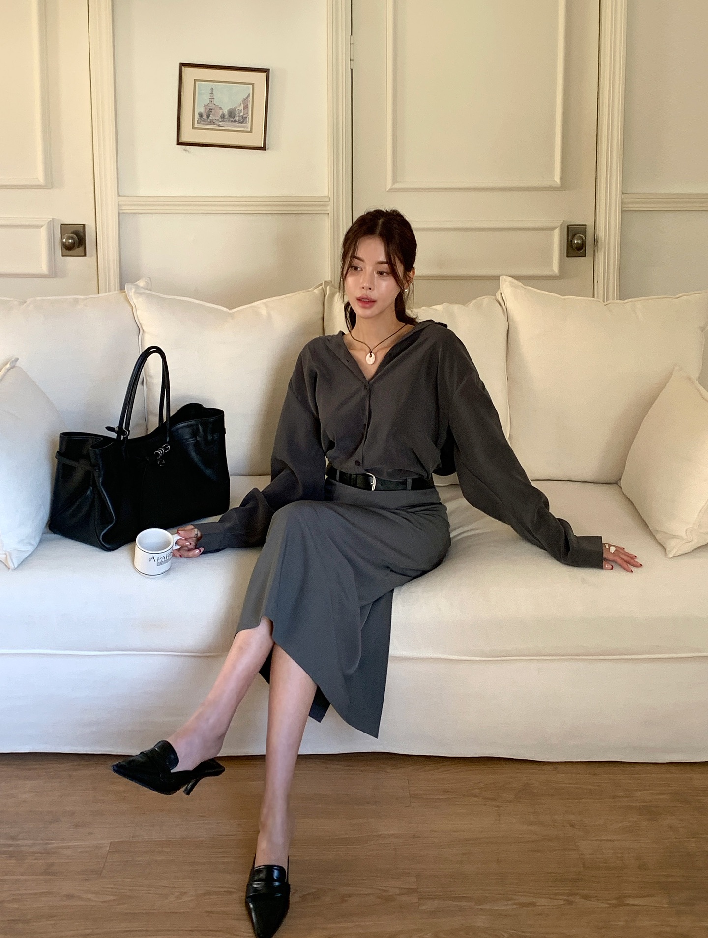 10 set đồ màu trầm đúng chất thu dành cho nàng thích sự trang nhã, sang trọng - Ảnh 2. 10 set đồ màu trầm đúng chất thu dành cho nàng thích sự trang nhã, sang trọng - Ảnh 2.