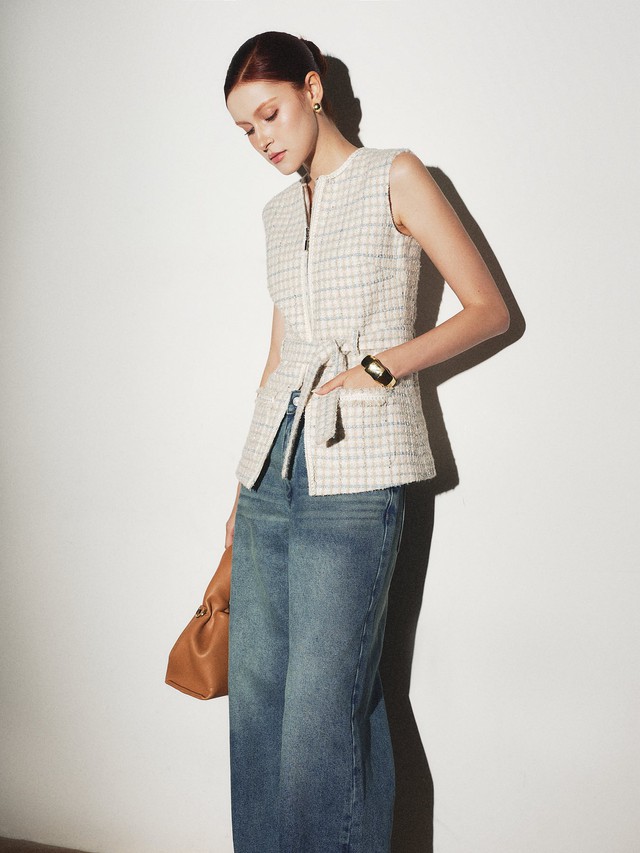 Denim, tweed và những chất liệu hàng đầu cho mùa thu đông 2025- Ảnh 2. Denim, tweed và những chất liệu hàng đầu cho mùa thu đông 2025- Ảnh 2.