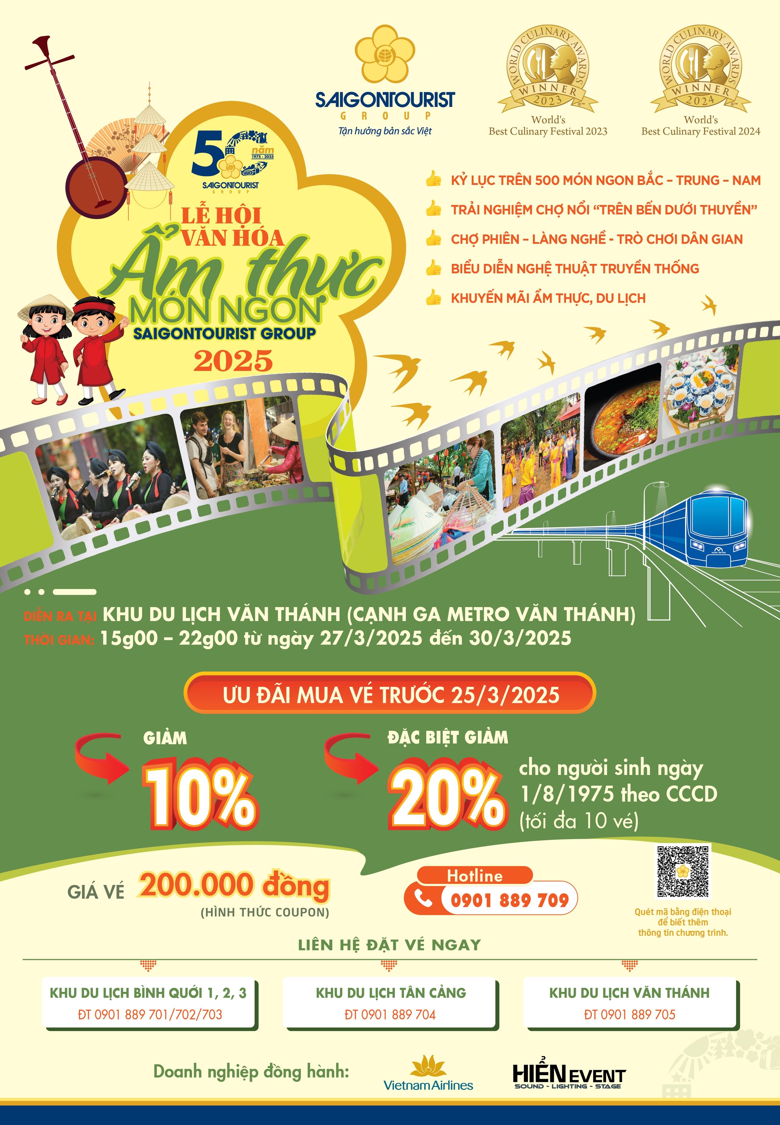 Từ cuối tháng 2-2025 đã chính thức mở bán vé ưu đãi, thu hát hàng vạn khách đăng ký Từ cuối tháng 2-2025 đã chính thức mở bán vé ưu đãi, thu hát hàng vạn khách đăng ký