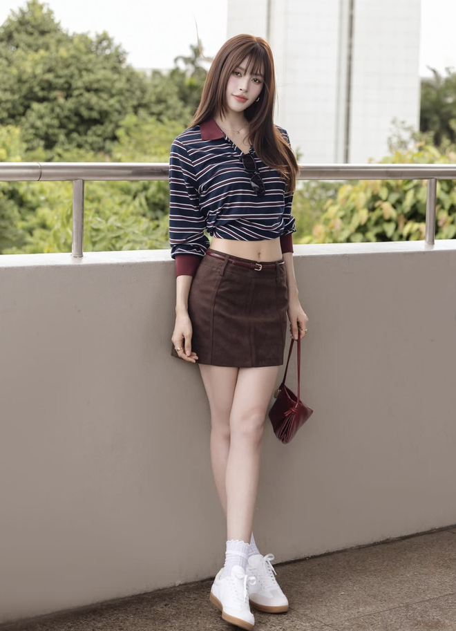 Áo kẻ ngang 'cứ mặc là đẹp' cho mọi hoàn cảnh- Ảnh 3. Áo kẻ ngang 'cứ mặc là đẹp' cho mọi hoàn cảnh- Ảnh 3.