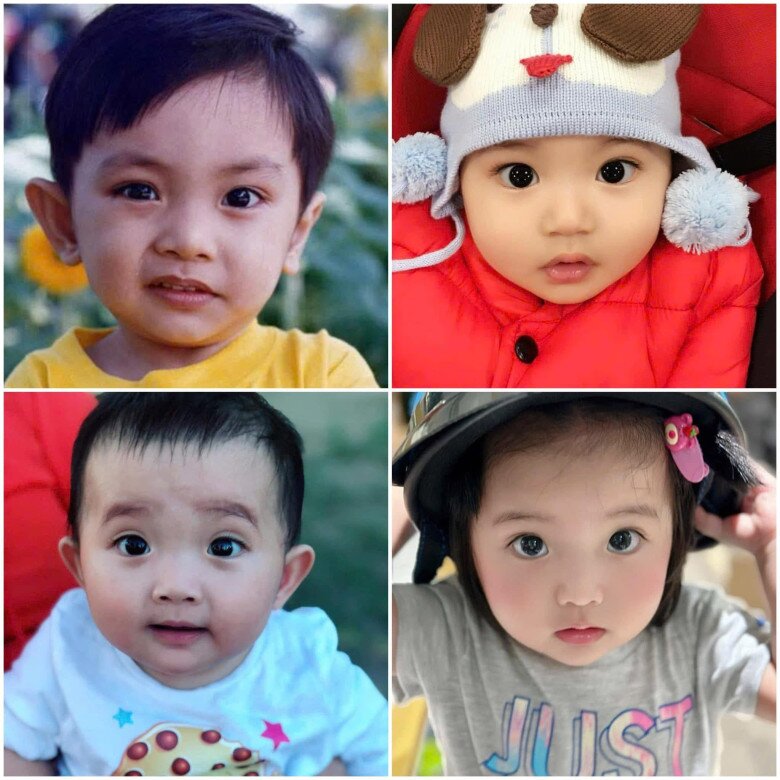 Sao Việt 24h: Khánh Thi - Phan Hiển khoe 3 "cục kim cương" pha trộn nét đẹp của bố lẫn mẹ, công chúa út "đẹp nhất nhà" 7 3 nhóc tì đều có nét giống Phan Hiển lúc nhỏ (ảnh trên cùng, bên trái).