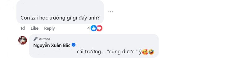 NSND Xuân Bắc khoe con trai đầu lòng "giống bố nhất", quý tử chọn học ở nơi "cũng được" sau khi đỗ 3 trường đại học 2 Xuân Bắc tỏ ra tự hào về ngôi trường đại học mà quý tử lựa chọn.