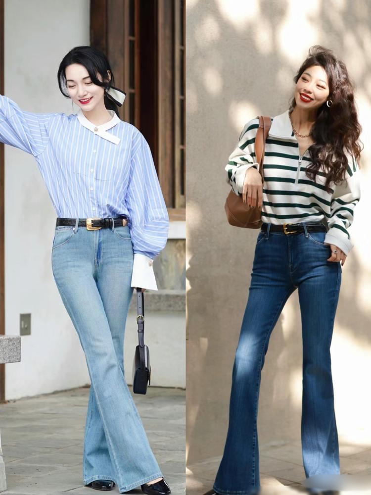 158 cm vẫn “ăn gian” được 5 cm chiều cao nhờ quần ống loe, tôi đã thử và thành công! - Ảnh 2. 158 cm vẫn “ăn gian” được 5 cm chiều cao nhờ quần ống loe, tôi đã thử và thành công! - Ảnh 2.