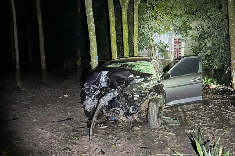 Vụ tai nạn khiến 3 mẹ con tử vong xảy ra vào đêm 20-9. Ảnh: Người dân cung cấp 3 mẹ con (3).jpg