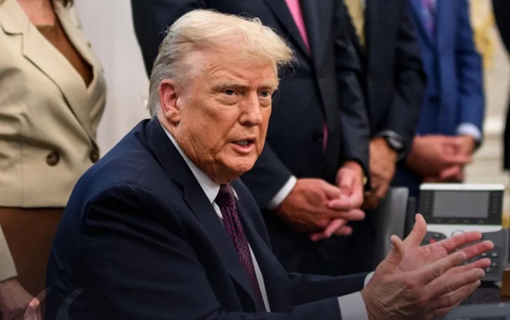 Tổng thống Mỹ Donald Trump. Ảnh: WHITE HOUSE căn cứ không quân Bagram.jpg