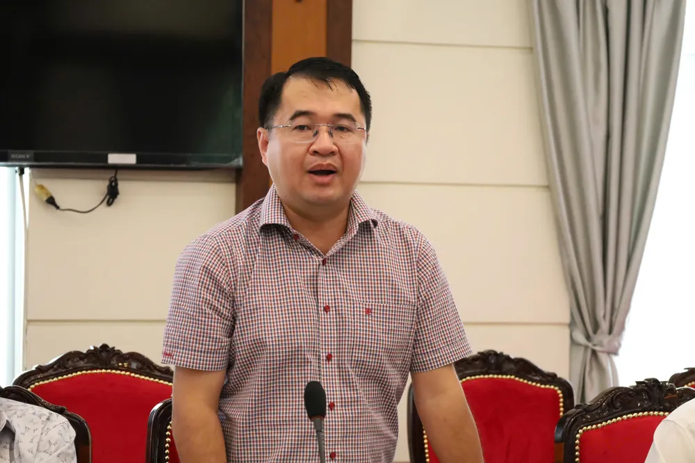 Phó Trưởng THADS TP.HCM Nguyễn Thanh Hà, phát biểu tại hội nghị. Ảnh: SONG MAI gop-y-du-thao-luat-thads-sua-doi-can-co-co-che-giam-sat-doi-voi-van-phong-thads-3.jpg