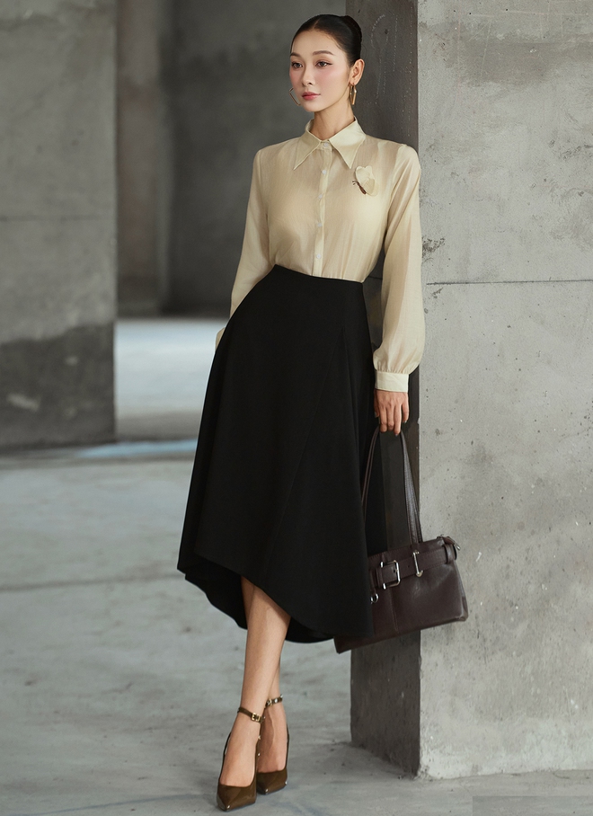 Giày cao gót, tâm điểm của mọi bản phối công sở cùng váy dài, quần ống rộng- Ảnh 5.