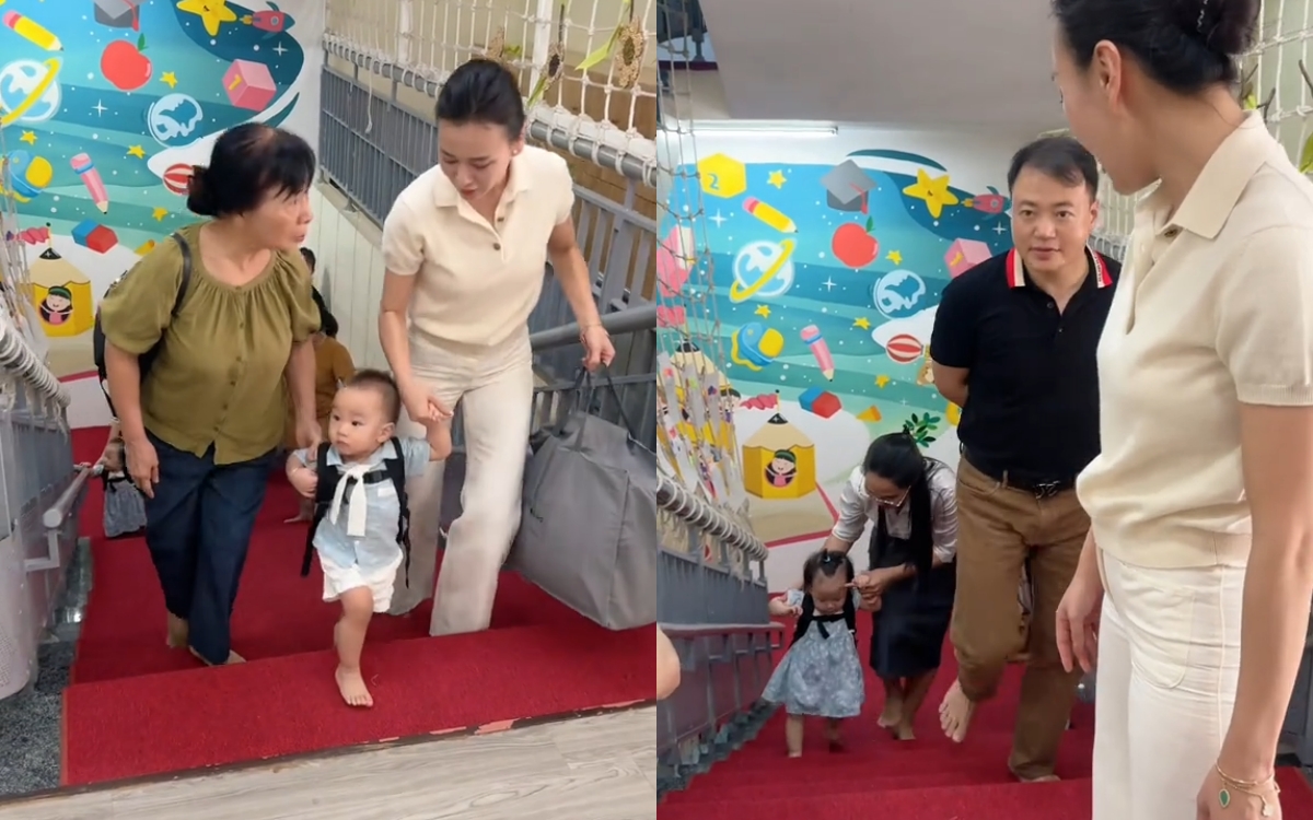 Cho con đi học, Phương Oanh chọn balo nhìn thôi cũng thấy sang - xịn - mịn - Ảnh 4.