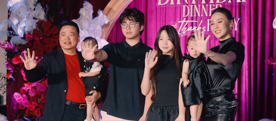 Phương Oanh tổ chức sinh nhật ấm áp tình thân cho Shark Bình, thái độ của 2 con riêng nói lên tất cả- Ảnh 2.