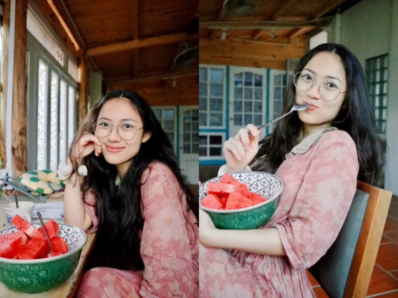 Sau tai nạn, con gái Công Lý giờ lui về ở ẩn, cô ăn mặc giản dị hơn và thường để mặt mộc.