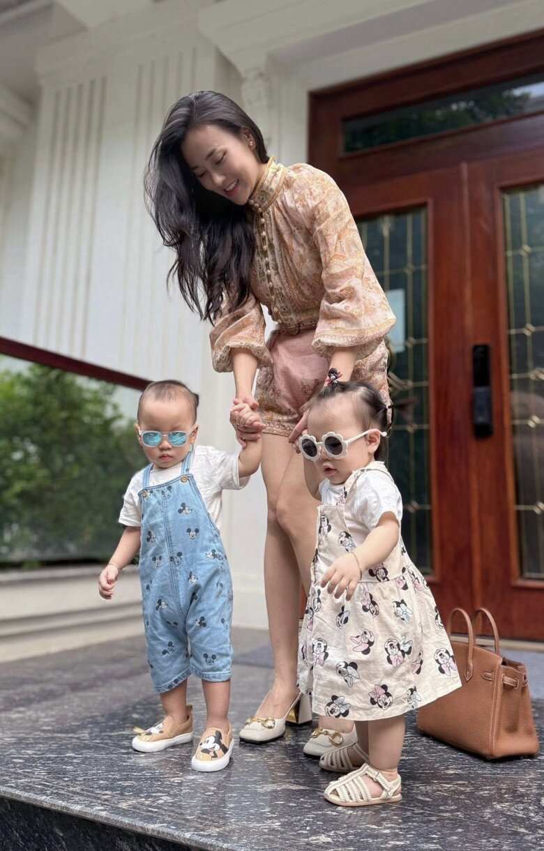 Phương Oanh nhận được nhiều lời khen ngợi vì nuôi con rất khéo.